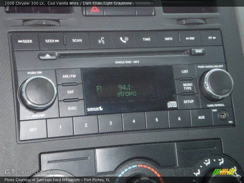 Cool Vanilla White / Dark Khaki/Light Graystone 2008 Chrysler 300 LX