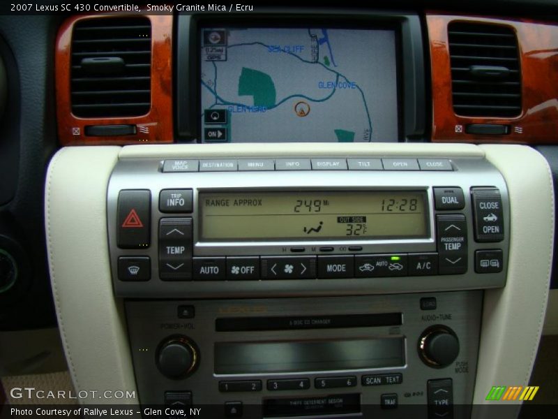Navigation of 2007 SC 430 Convertible