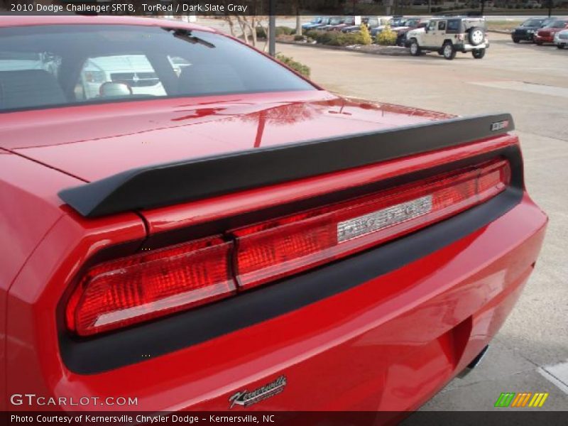 TorRed / Dark Slate Gray 2010 Dodge Challenger SRT8