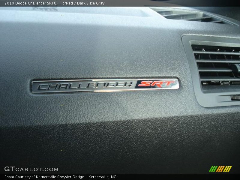 TorRed / Dark Slate Gray 2010 Dodge Challenger SRT8