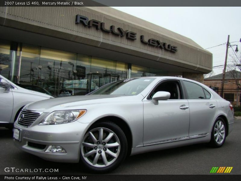 Mercury Metallic / Black 2007 Lexus LS 460