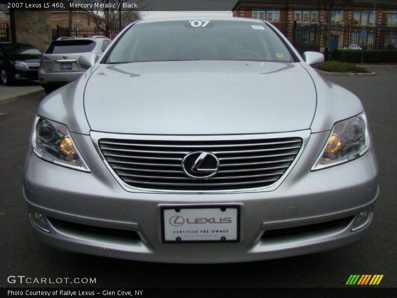 Mercury Metallic / Black 2007 Lexus LS 460