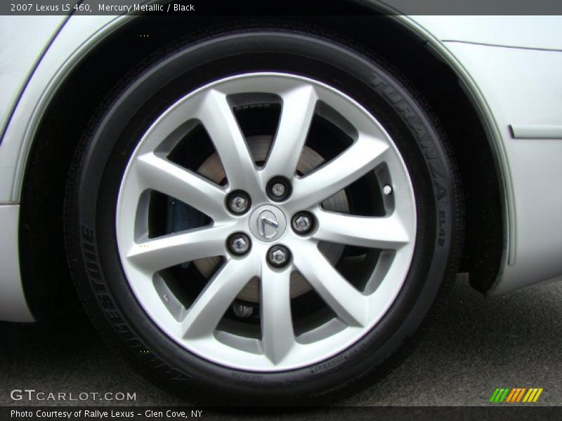 Mercury Metallic / Black 2007 Lexus LS 460