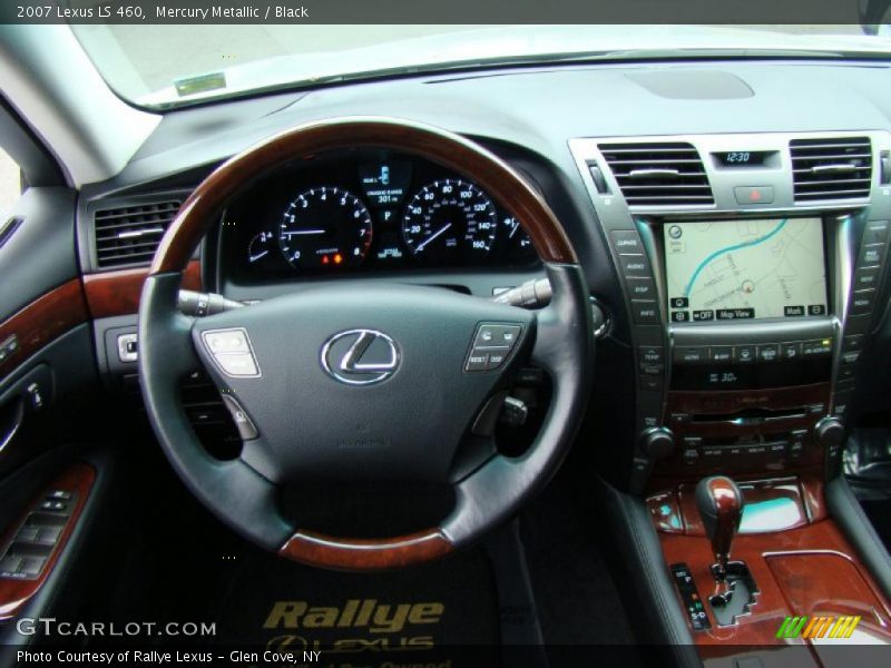 Mercury Metallic / Black 2007 Lexus LS 460