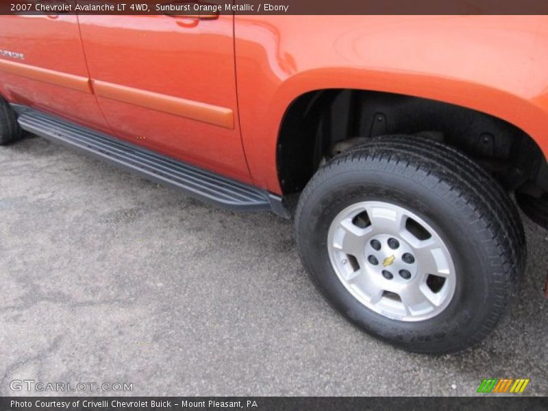 Sunburst Orange Metallic / Ebony 2007 Chevrolet Avalanche LT 4WD