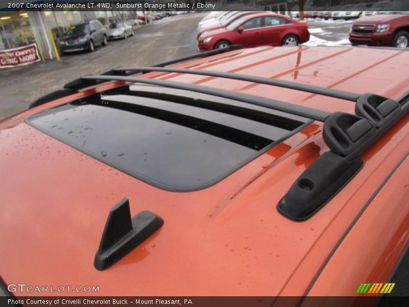 Sunburst Orange Metallic / Ebony 2007 Chevrolet Avalanche LT 4WD