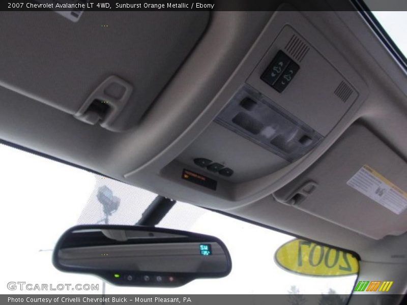 Sunburst Orange Metallic / Ebony 2007 Chevrolet Avalanche LT 4WD
