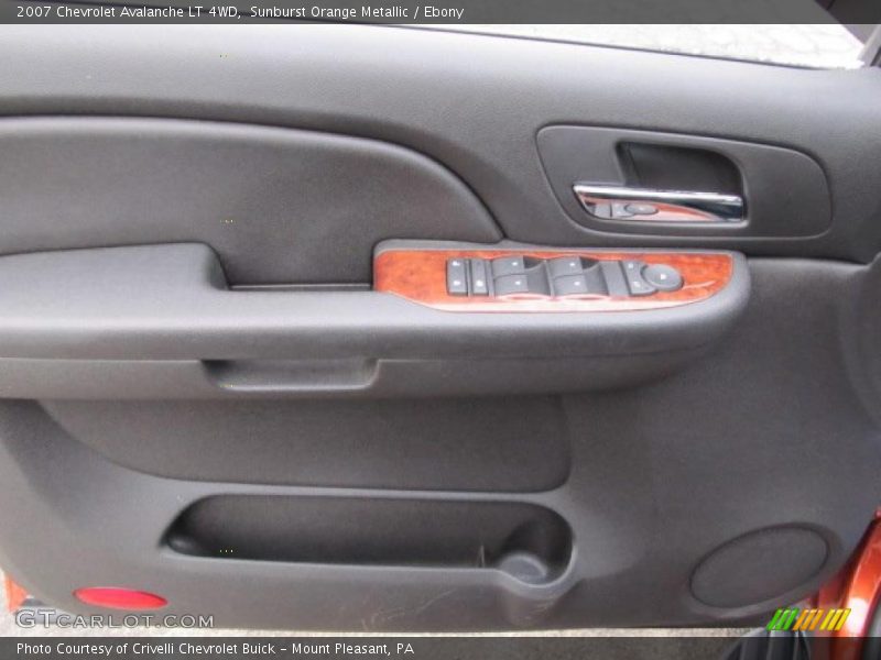 Sunburst Orange Metallic / Ebony 2007 Chevrolet Avalanche LT 4WD