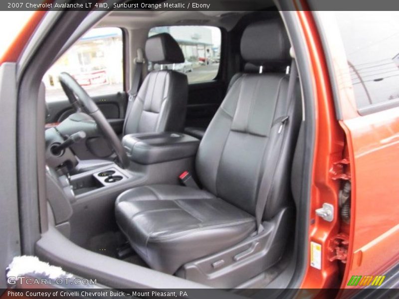 Sunburst Orange Metallic / Ebony 2007 Chevrolet Avalanche LT 4WD