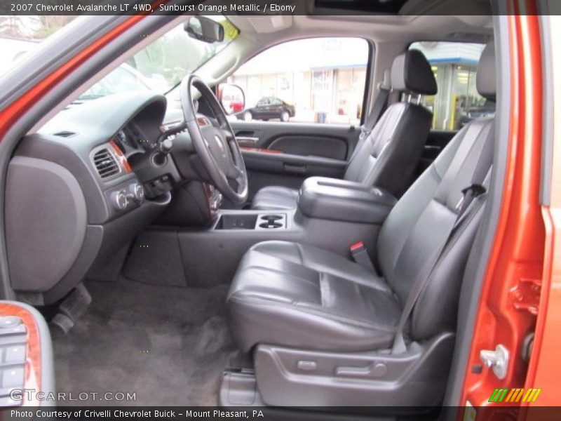 Sunburst Orange Metallic / Ebony 2007 Chevrolet Avalanche LT 4WD