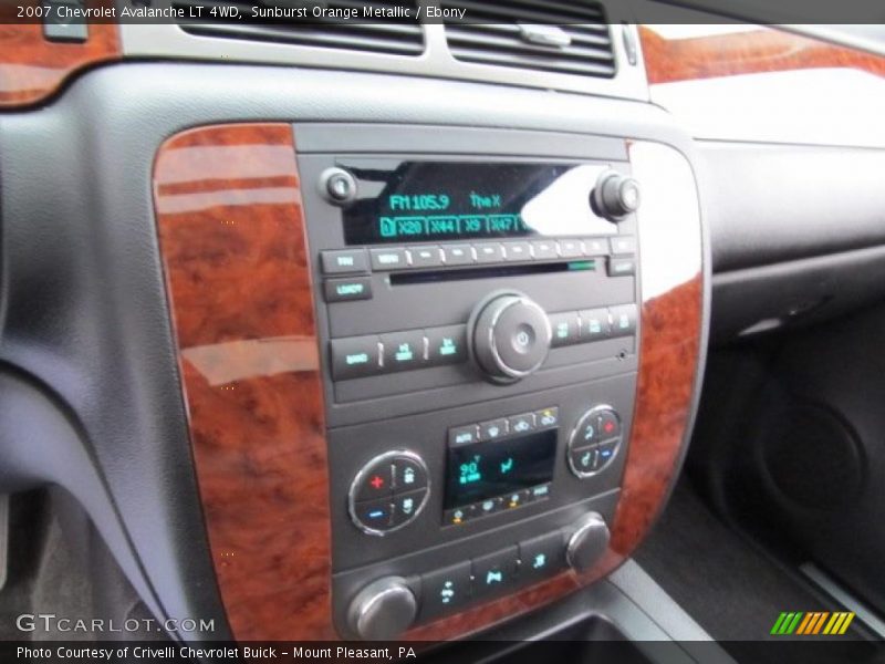 Sunburst Orange Metallic / Ebony 2007 Chevrolet Avalanche LT 4WD