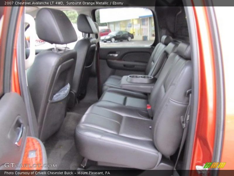 Sunburst Orange Metallic / Ebony 2007 Chevrolet Avalanche LT 4WD