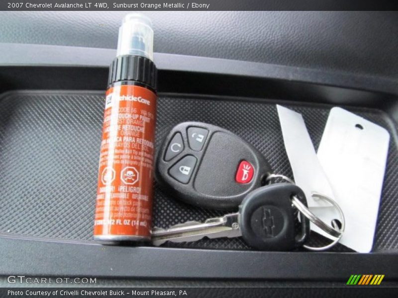 Sunburst Orange Metallic / Ebony 2007 Chevrolet Avalanche LT 4WD