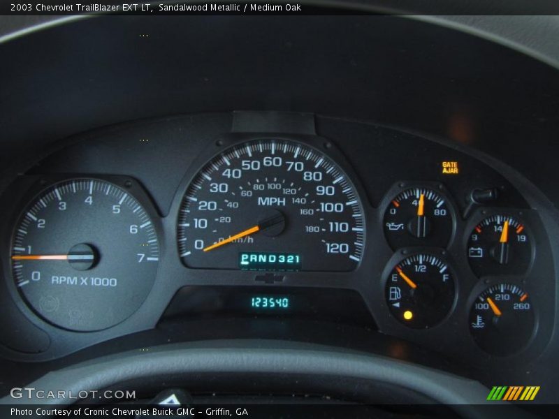 Sandalwood Metallic / Medium Oak 2003 Chevrolet TrailBlazer EXT LT