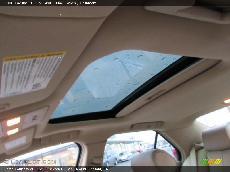 Sunroof of 2008 STS 4 V8 AWD