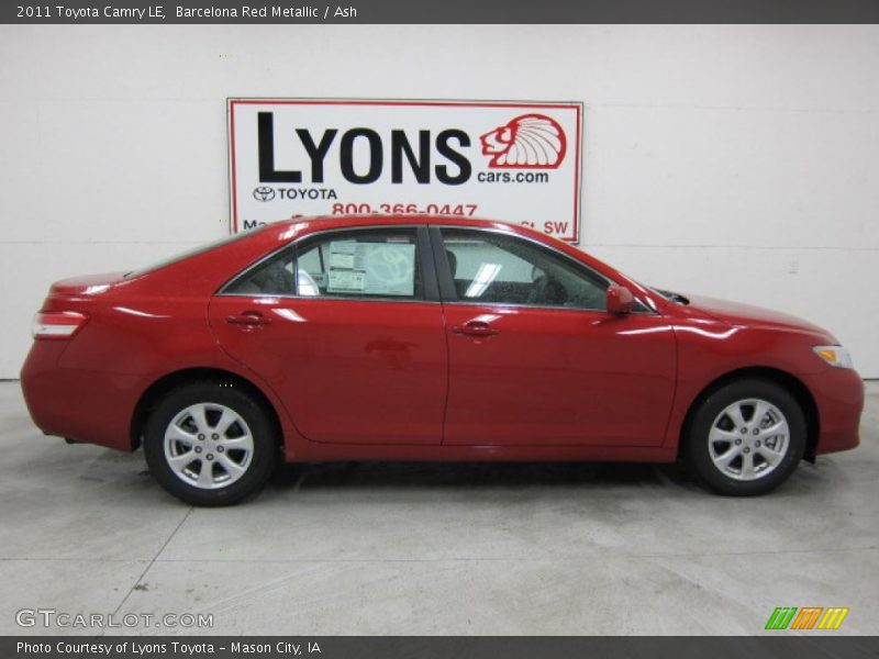 Barcelona Red Metallic / Ash 2011 Toyota Camry LE