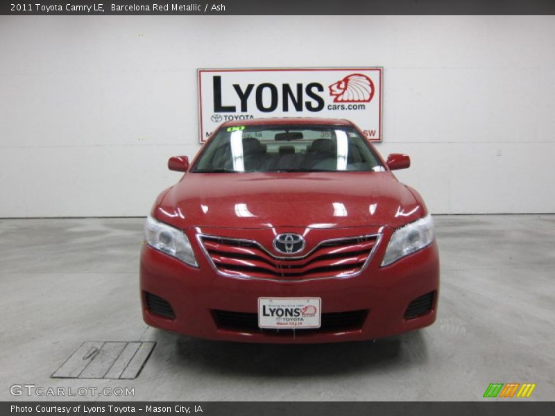 Barcelona Red Metallic / Ash 2011 Toyota Camry LE