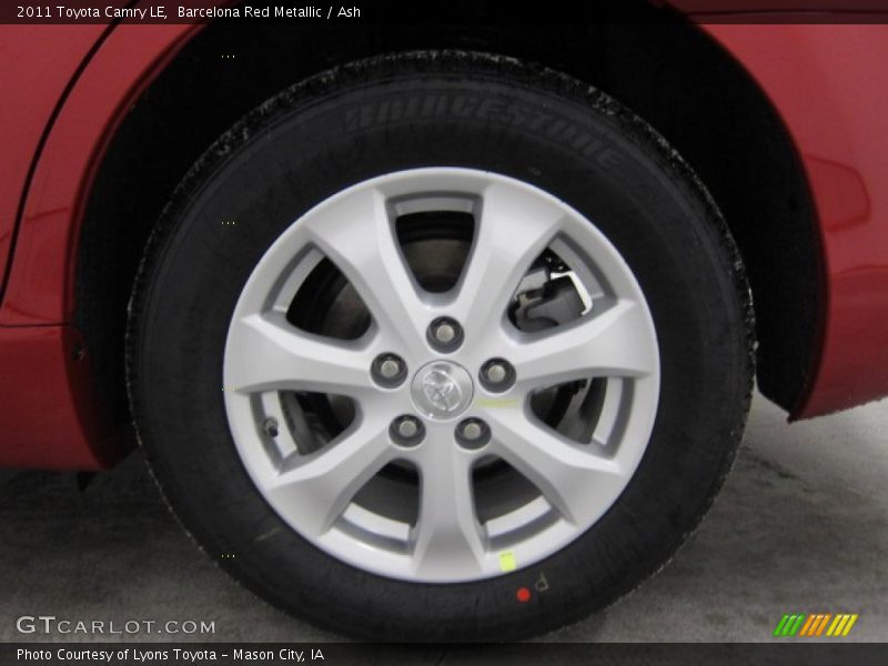 Barcelona Red Metallic / Ash 2011 Toyota Camry LE