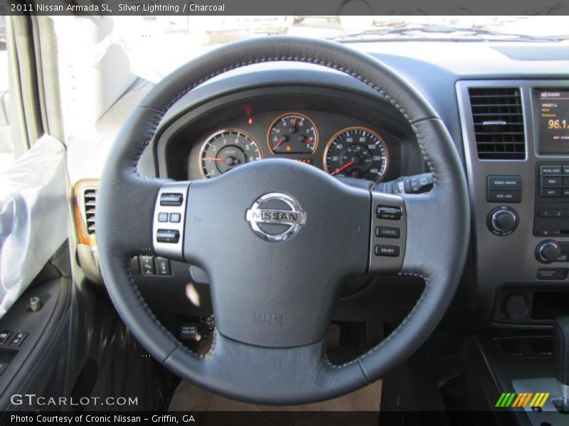 Silver Lightning / Charcoal 2011 Nissan Armada SL