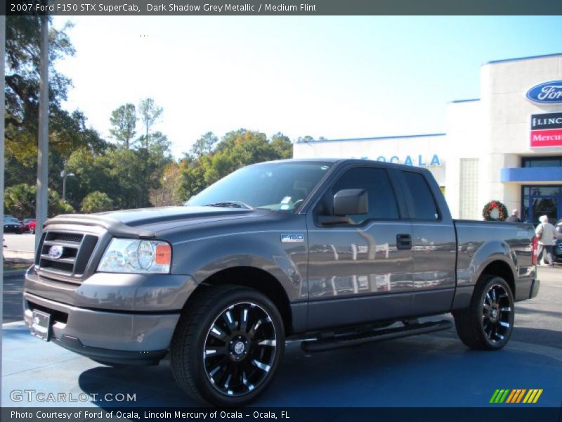 Dark Shadow Grey Metallic / Medium Flint 2007 Ford F150 STX SuperCab