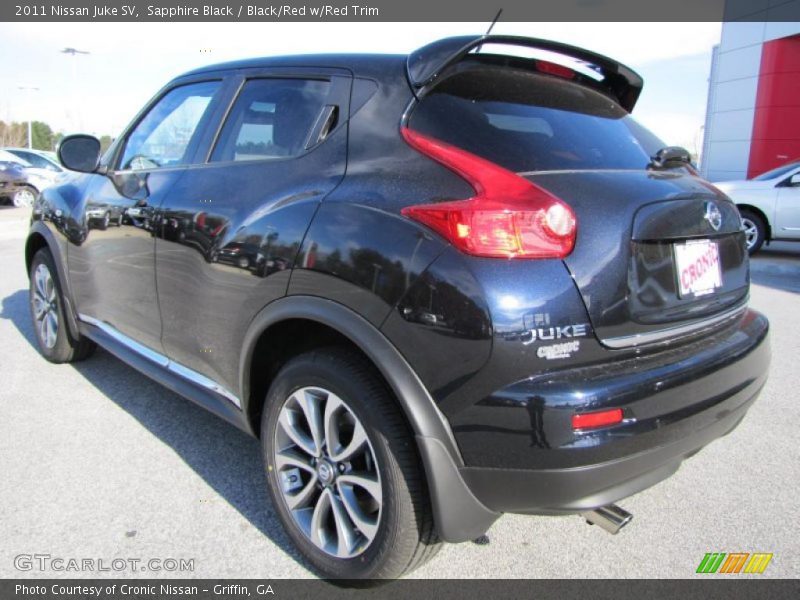 Sapphire Black / Black/Red w/Red Trim 2011 Nissan Juke SV