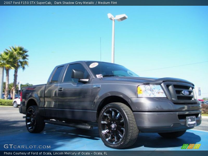Dark Shadow Grey Metallic / Medium Flint 2007 Ford F150 STX SuperCab
