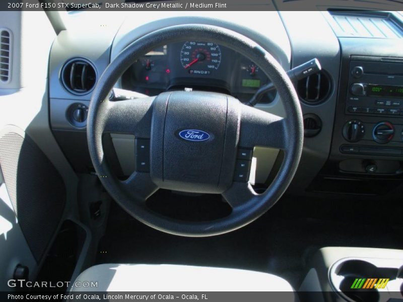 Dark Shadow Grey Metallic / Medium Flint 2007 Ford F150 STX SuperCab