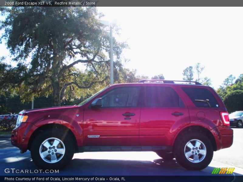 Redfire Metallic / Stone 2008 Ford Escape XLT V6