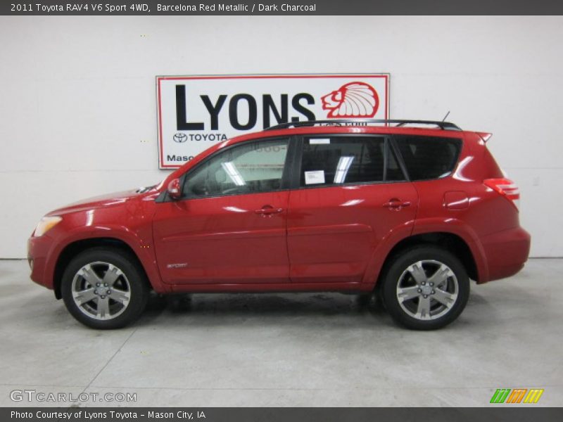 Barcelona Red Metallic / Dark Charcoal 2011 Toyota RAV4 V6 Sport 4WD