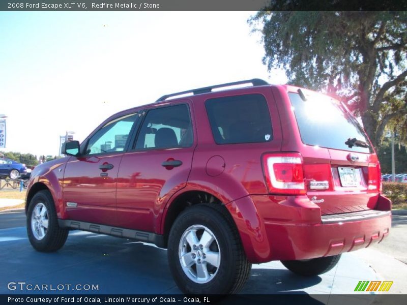 Redfire Metallic / Stone 2008 Ford Escape XLT V6