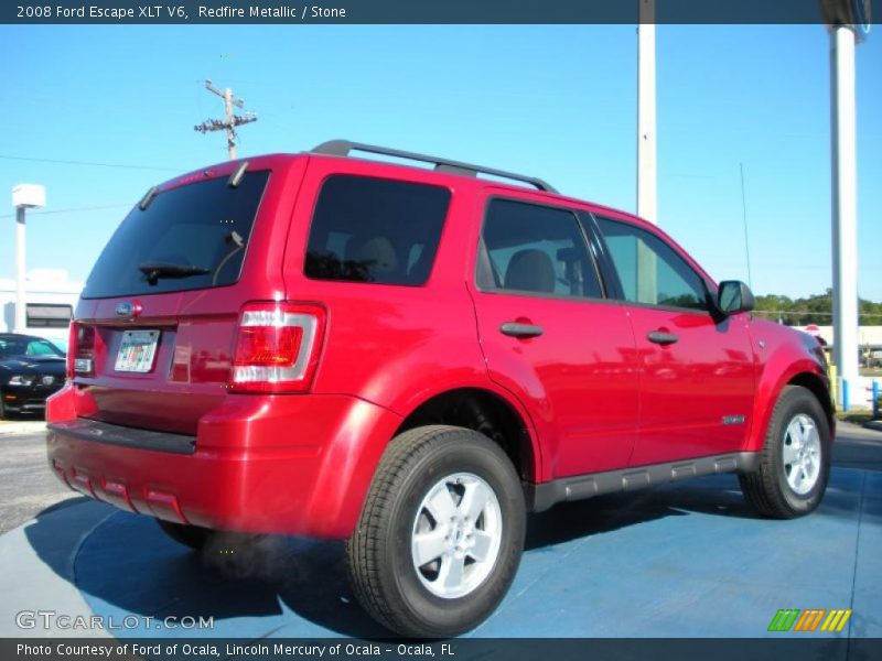 Redfire Metallic / Stone 2008 Ford Escape XLT V6