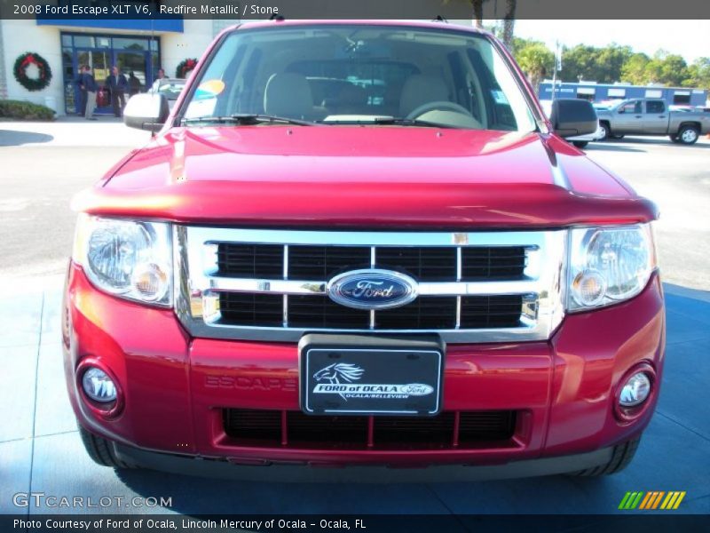 Redfire Metallic / Stone 2008 Ford Escape XLT V6