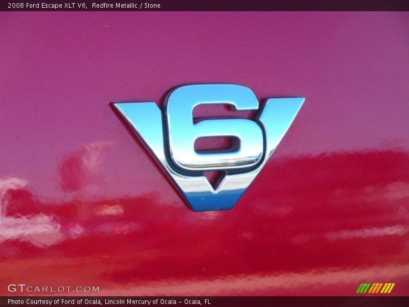 Redfire Metallic / Stone 2008 Ford Escape XLT V6