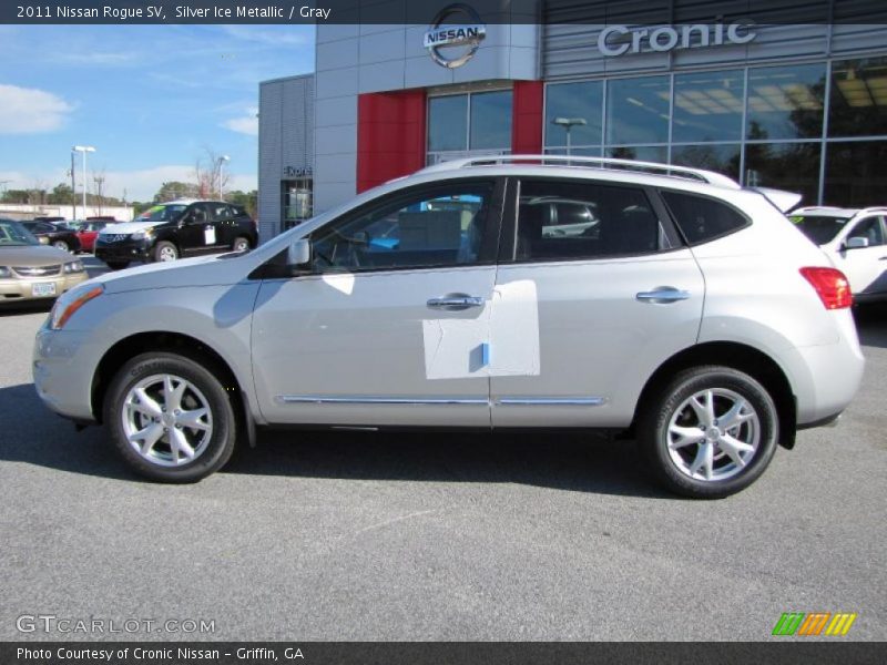 Silver Ice Metallic / Gray 2011 Nissan Rogue SV
