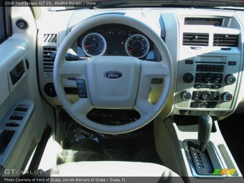 Redfire Metallic / Stone 2008 Ford Escape XLT V6