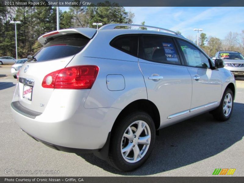 Silver Ice Metallic / Gray 2011 Nissan Rogue SV