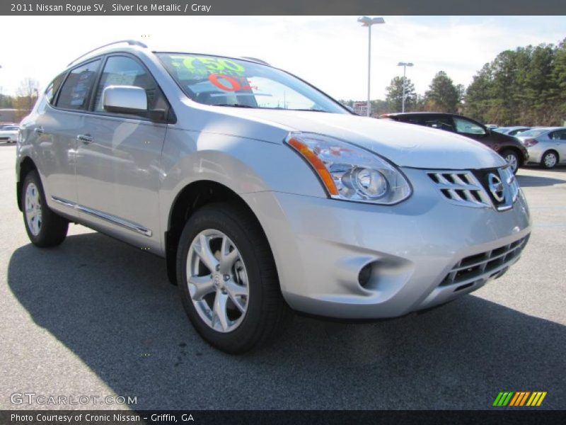 Silver Ice Metallic / Gray 2011 Nissan Rogue SV