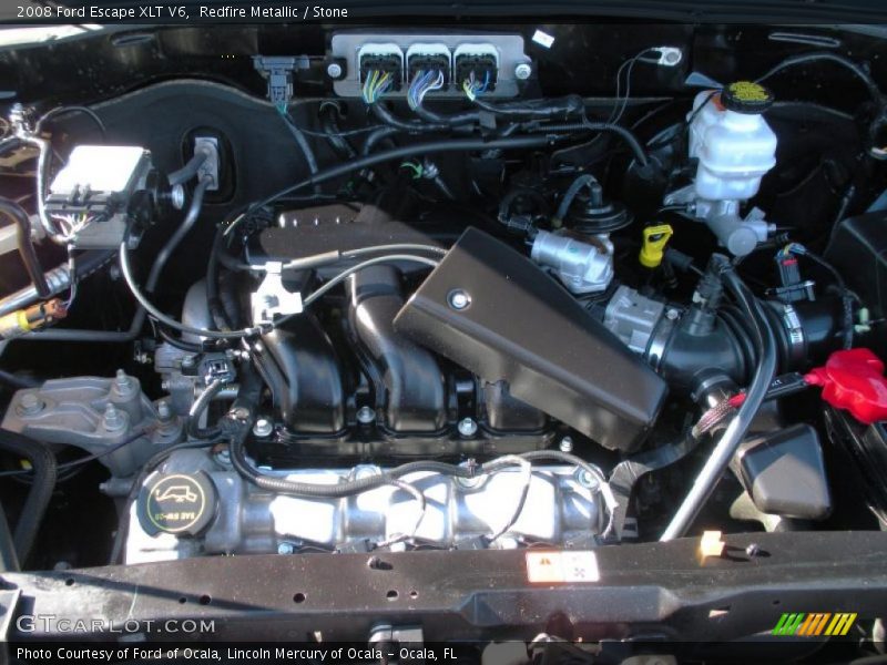 Redfire Metallic / Stone 2008 Ford Escape XLT V6