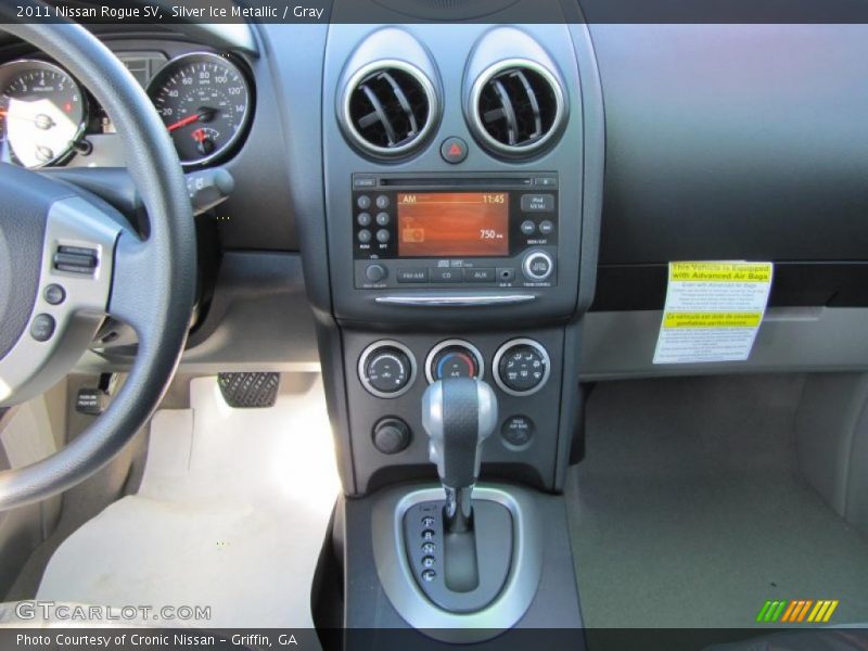 Silver Ice Metallic / Gray 2011 Nissan Rogue SV