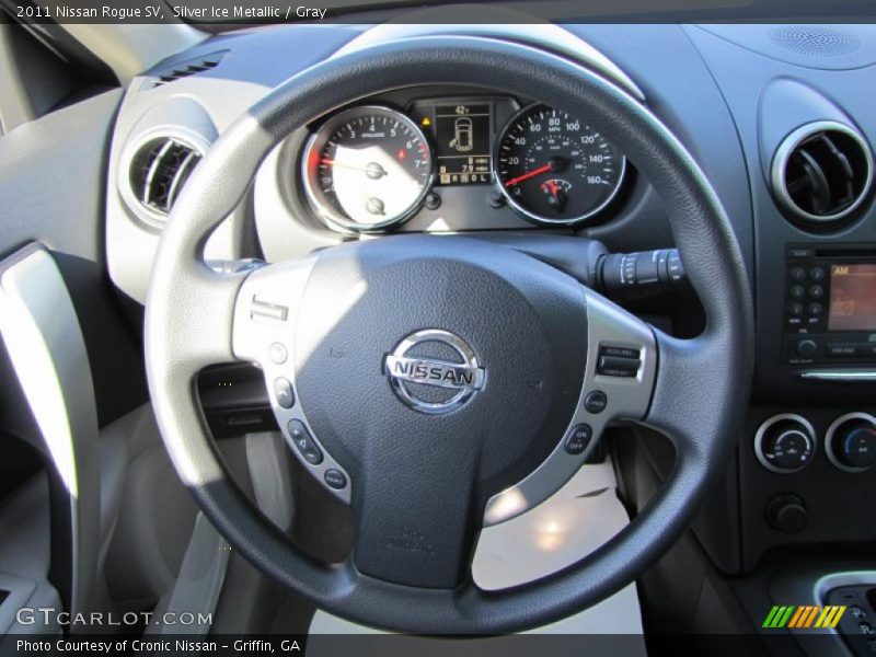 Silver Ice Metallic / Gray 2011 Nissan Rogue SV