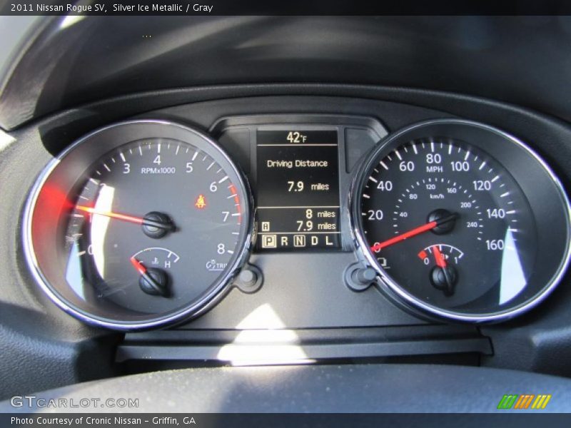 Silver Ice Metallic / Gray 2011 Nissan Rogue SV
