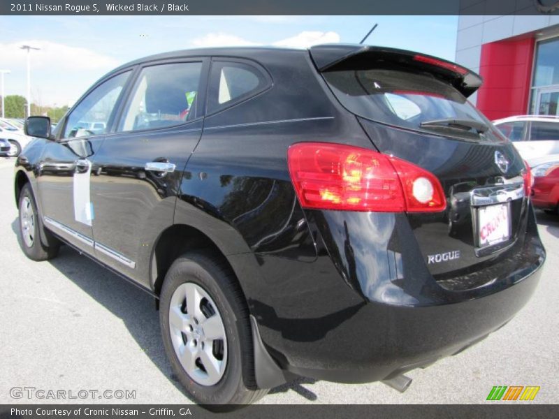 Wicked Black / Black 2011 Nissan Rogue S