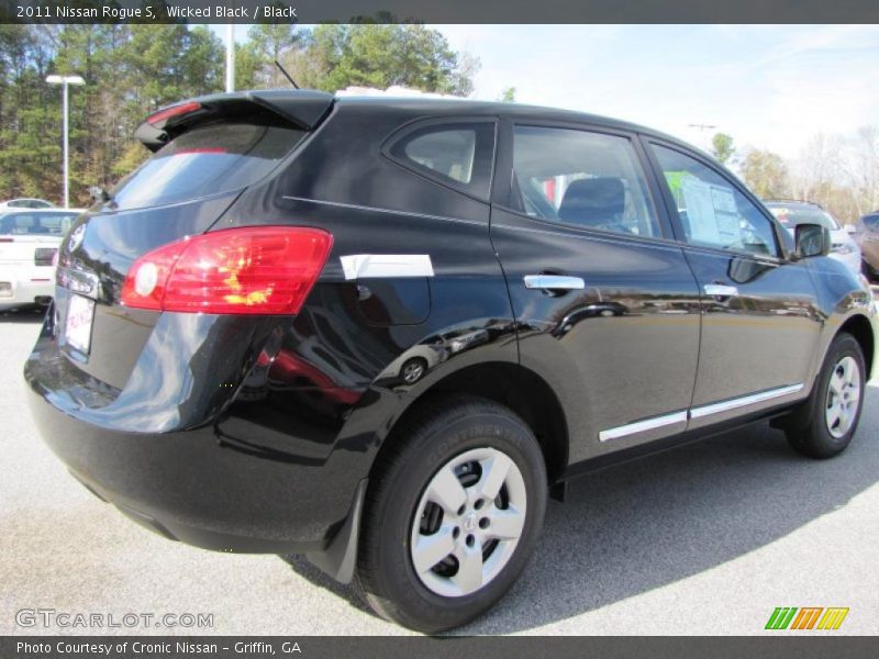Wicked Black / Black 2011 Nissan Rogue S