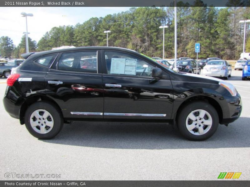 Wicked Black / Black 2011 Nissan Rogue S