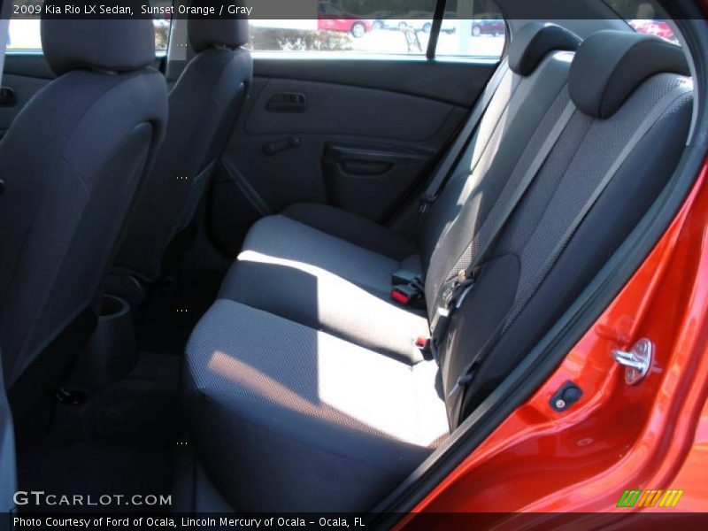 Sunset Orange / Gray 2009 Kia Rio LX Sedan