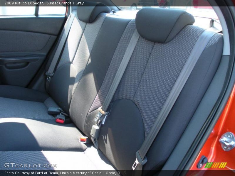 Sunset Orange / Gray 2009 Kia Rio LX Sedan