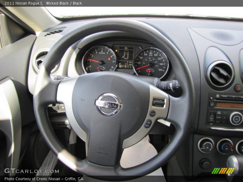 Wicked Black / Black 2011 Nissan Rogue S