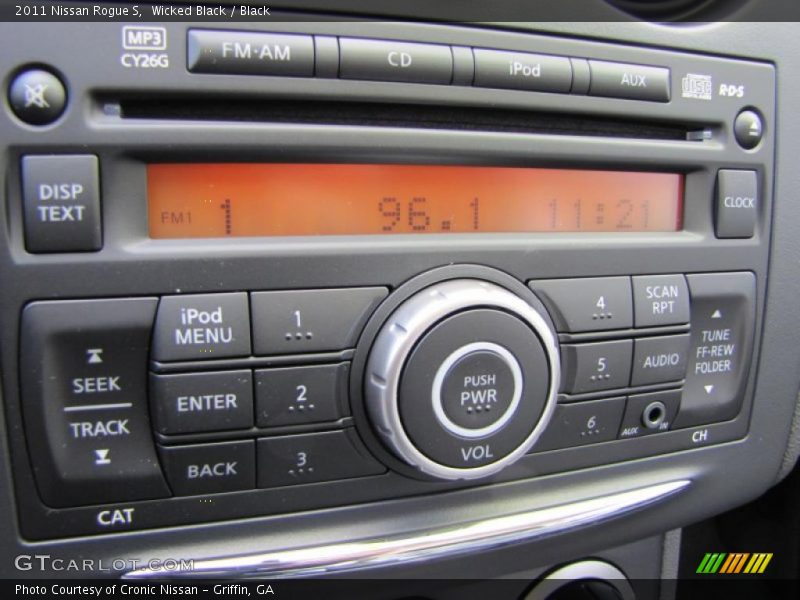 Wicked Black / Black 2011 Nissan Rogue S