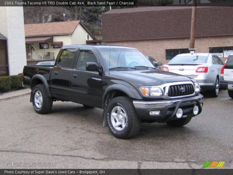 Black Sand Pearl / Charcoal 2001 Toyota Tacoma V6 TRD Double Cab 4x4