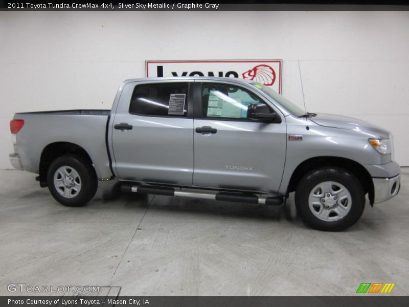 Silver Sky Metallic / Graphite Gray 2011 Toyota Tundra CrewMax 4x4